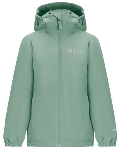 Jack Wolfskin Flaze K 152, granite green Dětská bunda na zip