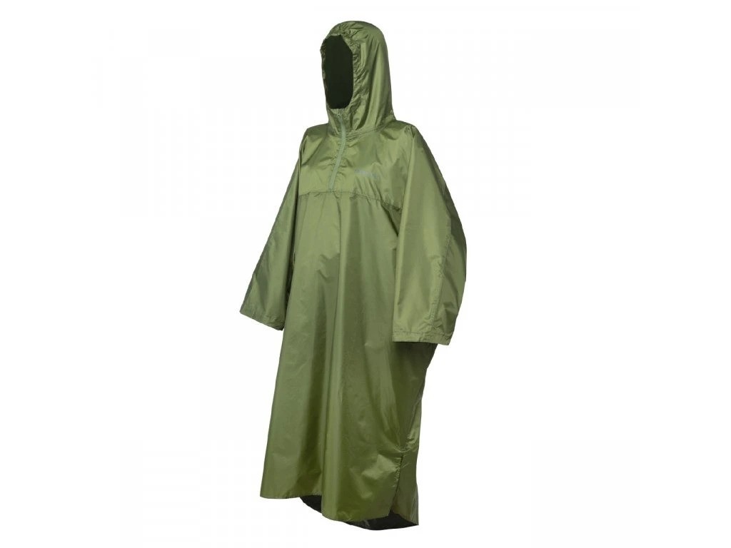 Yate Trekmates Deluxe Poncho zelená Pláštěnka