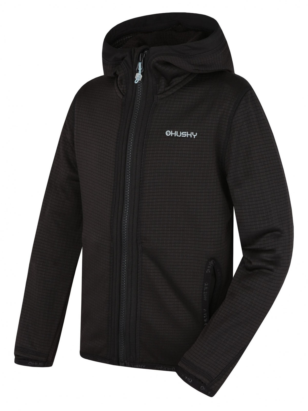 Husky Artic Zip K 122-128, black Dětská mikina s kapucí