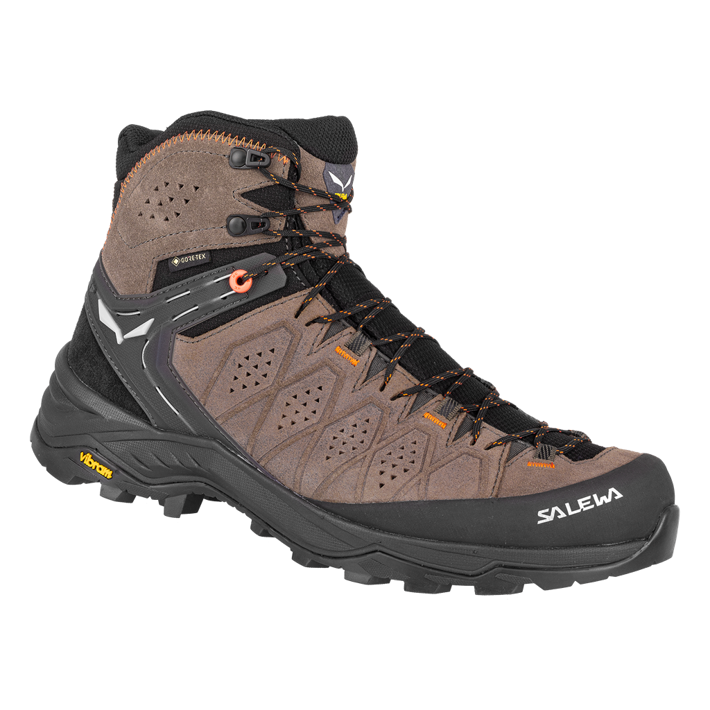 Salewa SALEWA Alp trainer 2 mid GTX EU 46, Wallnut Fluo/Orange Pánské trekové boty