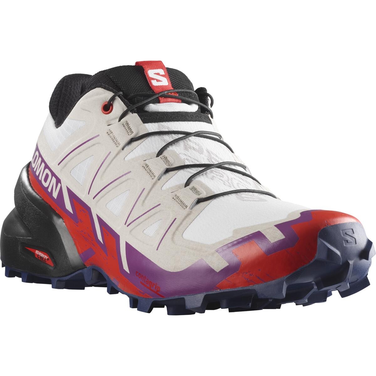 Salomon Speedcross 6 EU 41 ⅓, White/Sparkling Grape/Fiery Red Dámské boty