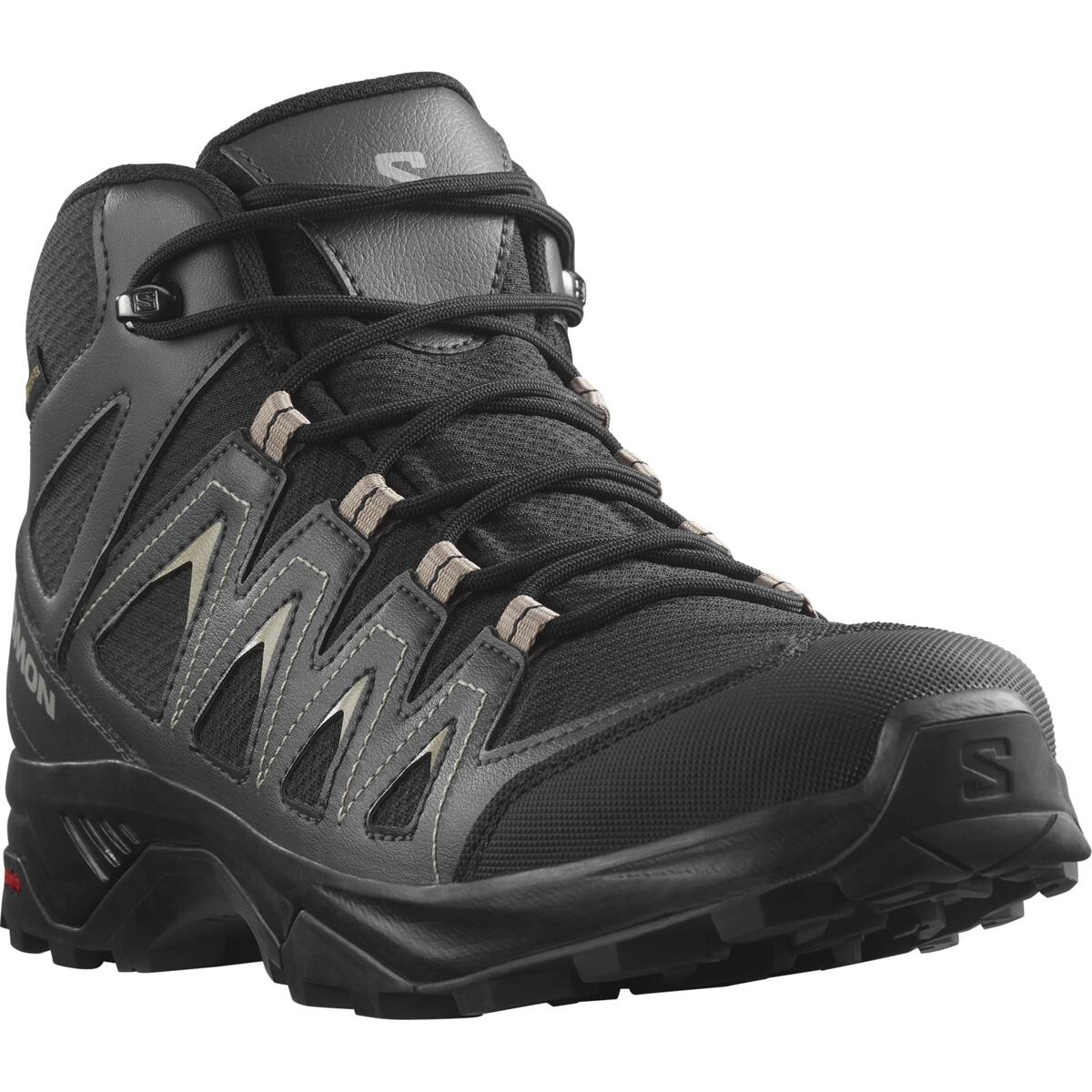 Salomon X Braze Mid GTX EU 44 ⅔, Black/Phantom/Vintage Khaki Pánské boty